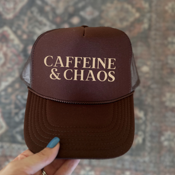 Caffeine and Chaos Trucker Hat – Resilient Roots Collective display picture 1