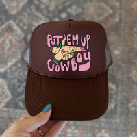 Put Em' Up Cowboy Trucker Hat