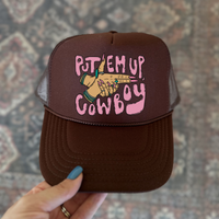 Put Em' Up Cowboy Trucker Hat