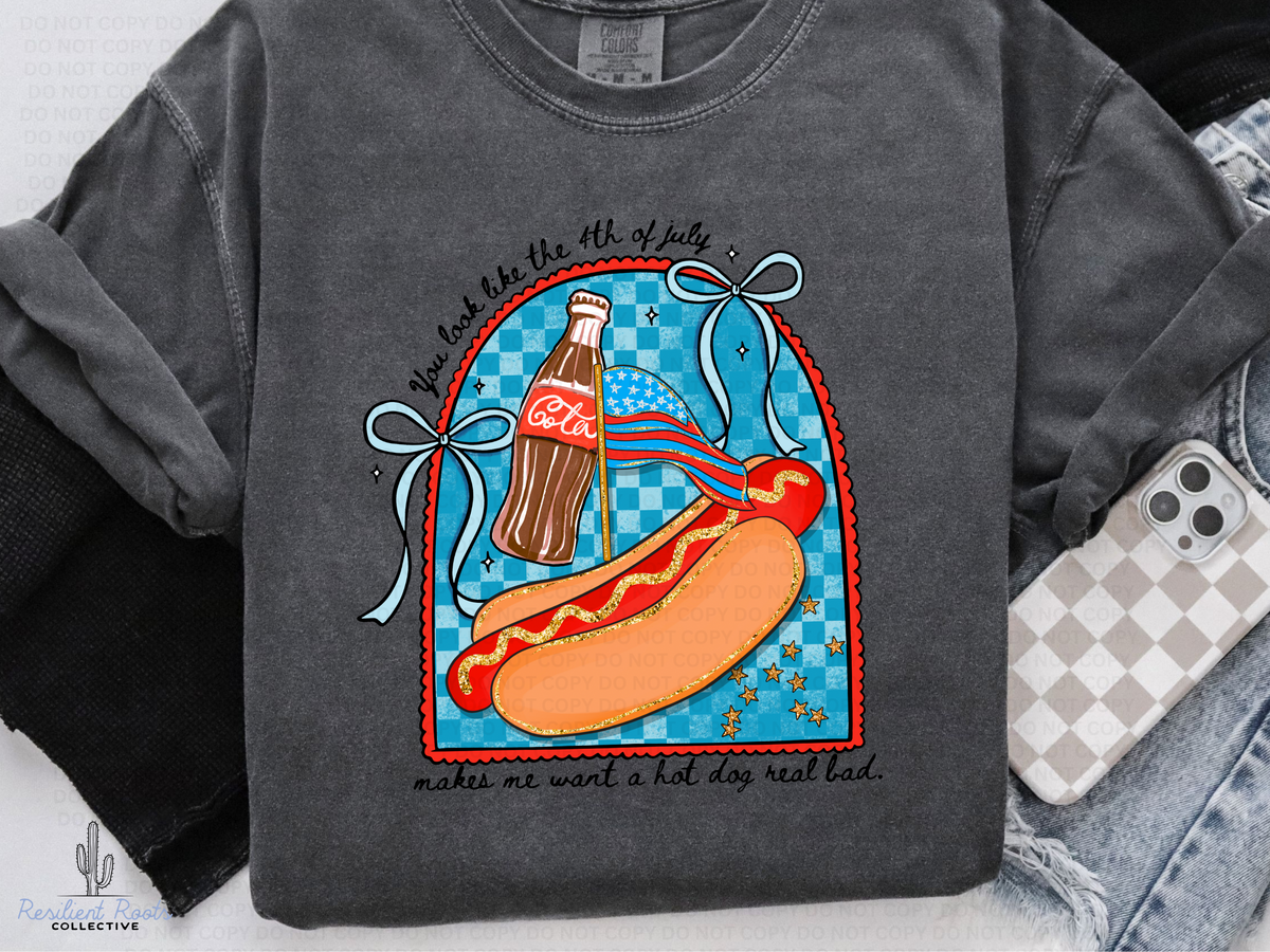Makes me Want A Hotdog Real Bad Comfort Colors T