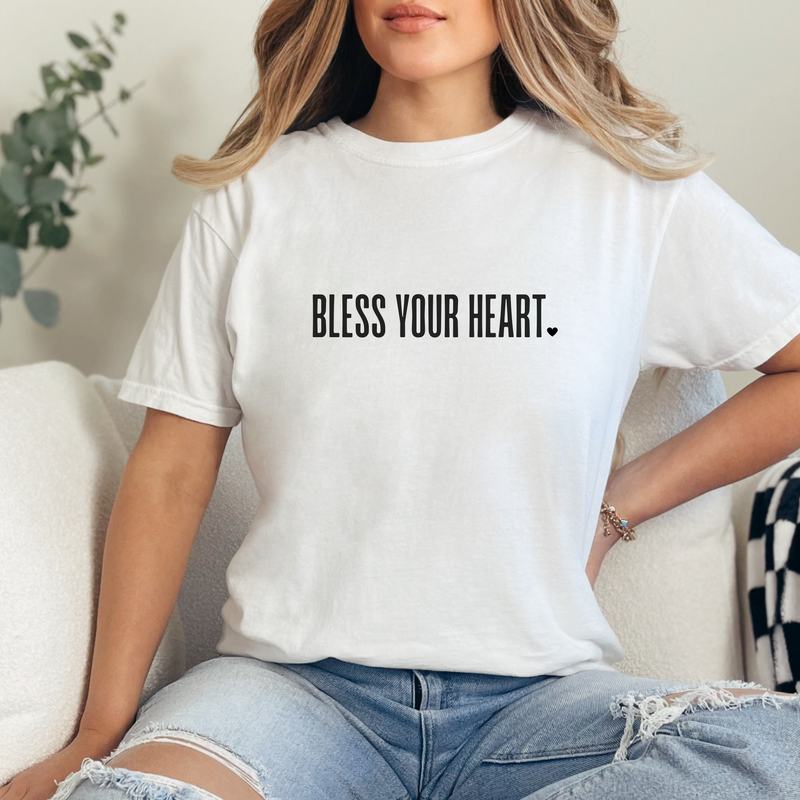 "Bless your Heart" Cute Simple Western T-Shirt