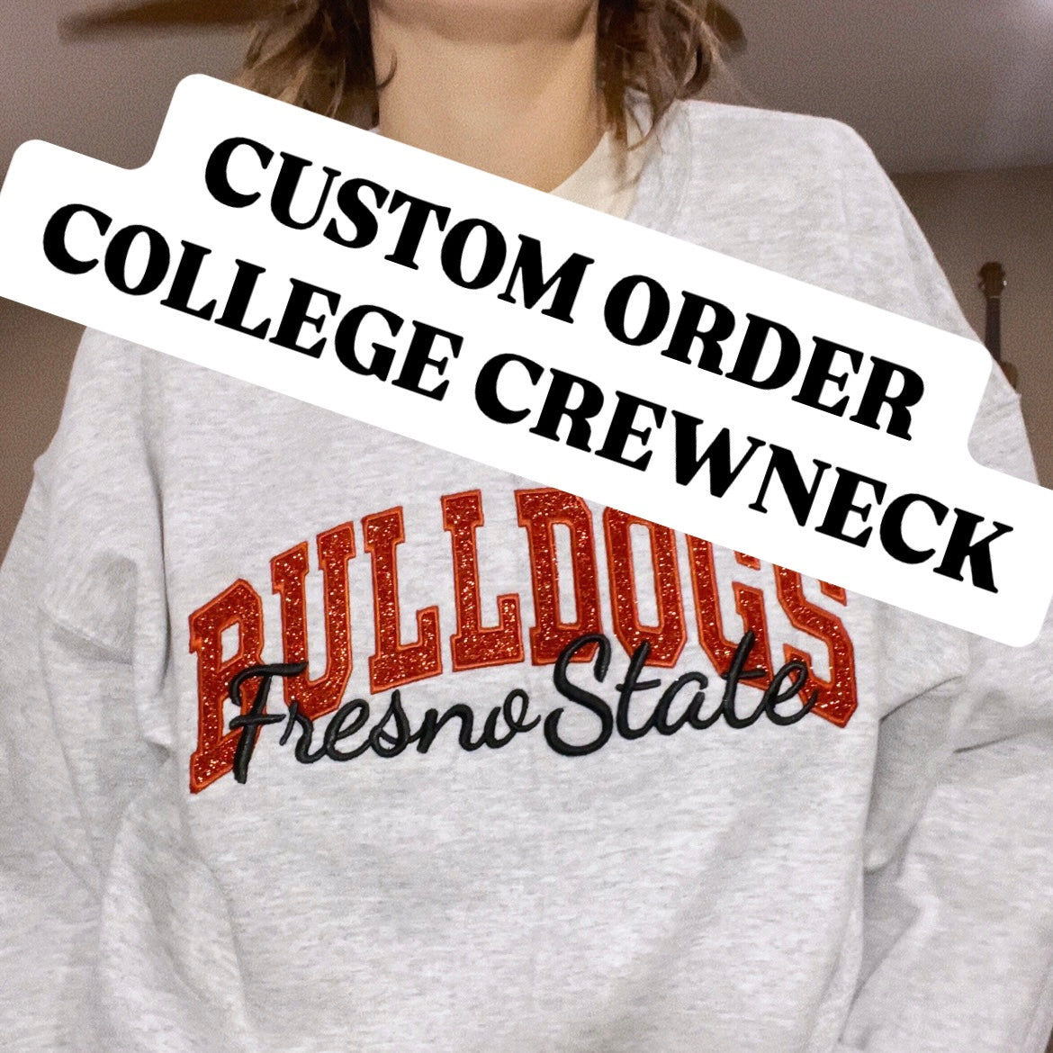 Custom College Crewneck