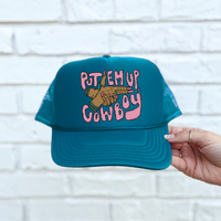 Put Em' Up Cowboy Trucker Hat